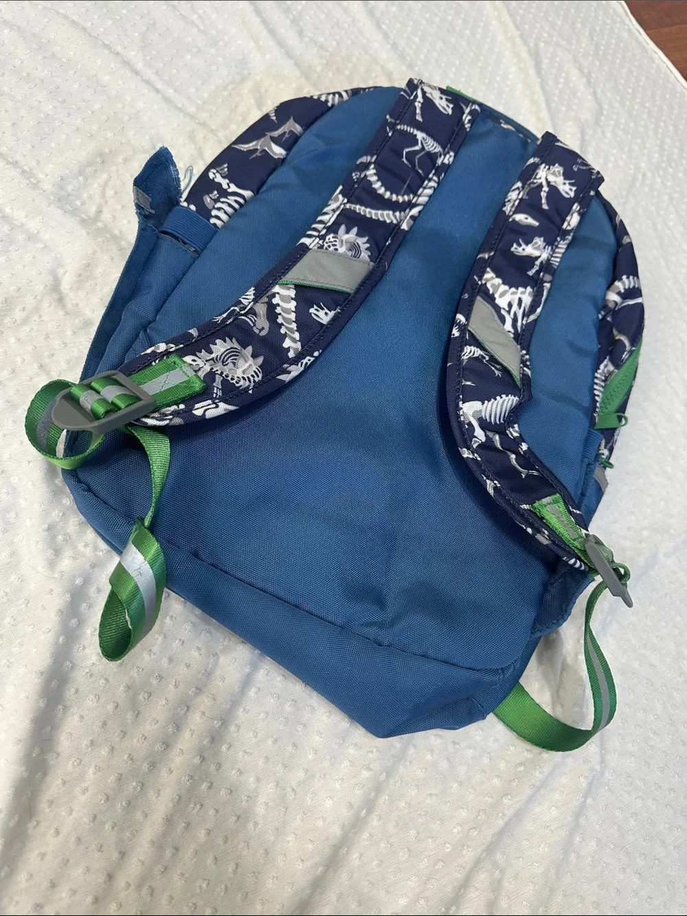 PBK POTTERY BARN KIDS Astor Navy Dinosaur Bones Backpack Small Back Pack